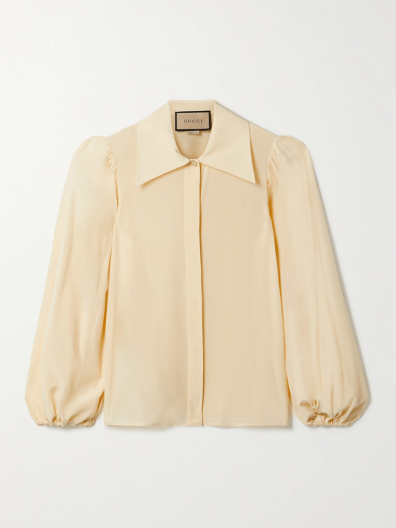 gucci | organic silk crepe de chine shirt | £790