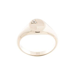 NATALIE MARIE 9kt yellow gold Nami pearl signet ring 455 €