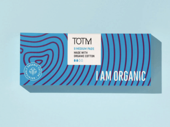 TOTM make 100% organic cotton sanitary products which are biodegradable and sustainably produced