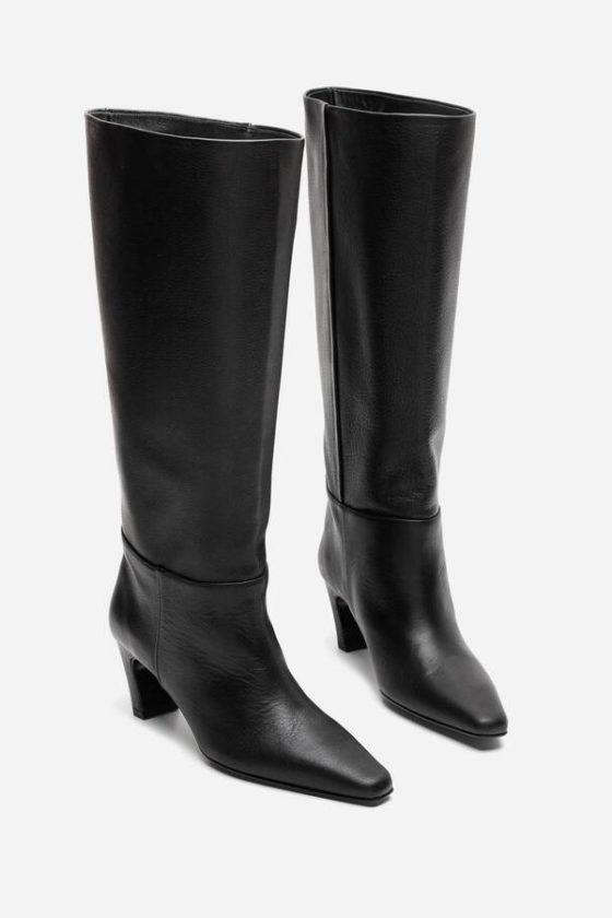Ingela Leather Black boots