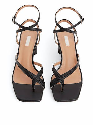 Arket black leather sandals - beyonce