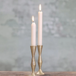 nkuku | Jahi Brass Candlestick – Tall | £24.50