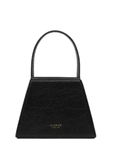 Alkeme Atelier | Fire Piñatex Vegan Leather Triangular Crossbody Bag in Black | £164