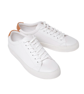Ration.L | R-Kind Unisex Vegan Leather Trainer in Moon White | £70