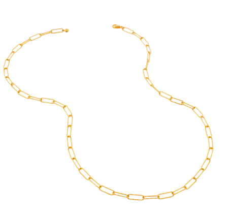 Monica Vinader | Alta Textured Chain Necklace 18ct Gold Plated Vermeil | £115
