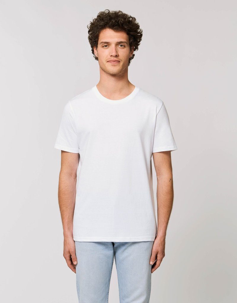 Organic white t-shirt for men