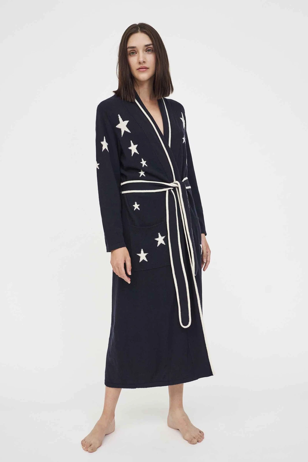 Night sky dressing gown