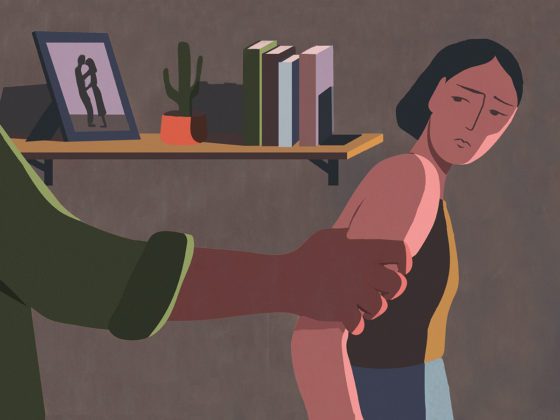 Abusive relationship illustration by Holly Stapleton