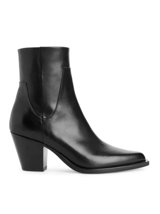 Leather Ankle Boots - Black - Shoes - ARKET GB