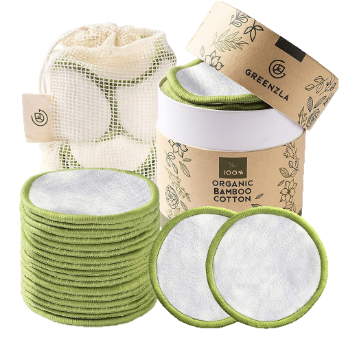 Sustainable Greenzla reusable organic cotton rounds