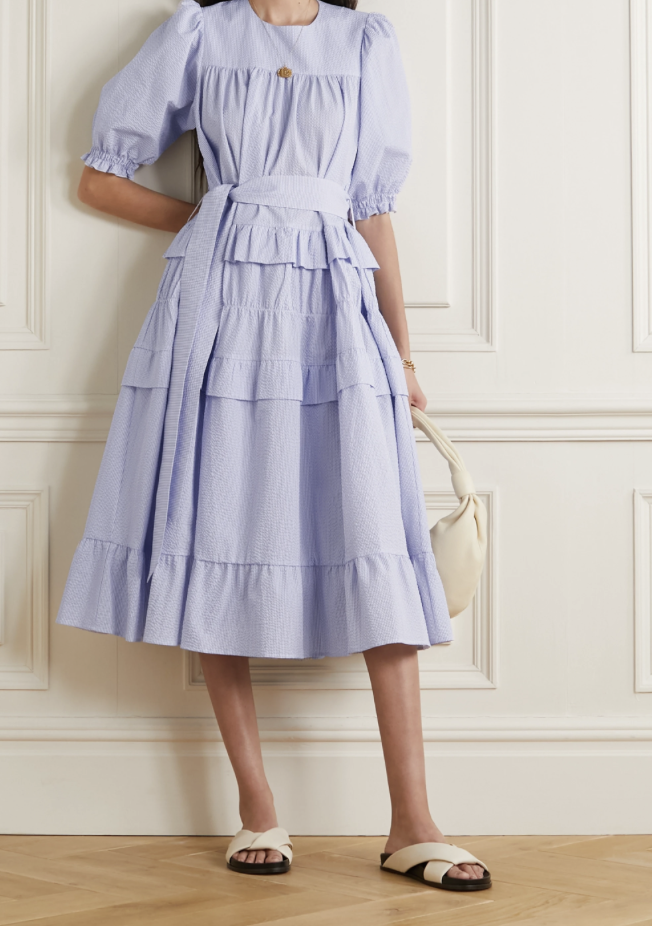 &DAUGHTER | Josephine organic cotton seersucker dress |£525