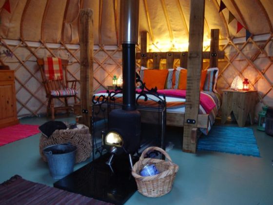 The Secret Yurts Interior