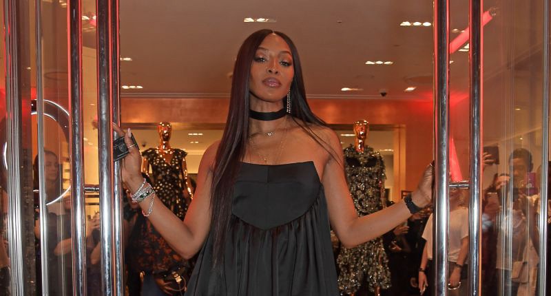 Naomi Campbell at her Fashion for Relief Pop Up