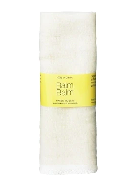 balm balm | 100% organic muslin cleansing cloths x 3 | £9