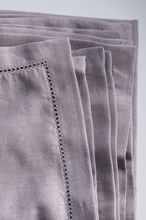 Linen lilac table cloth
