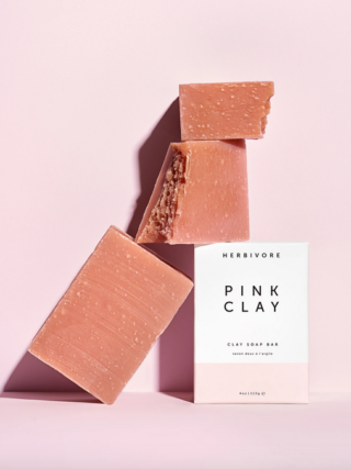 herbivore | pink clay cleansing bar soap | £11