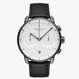 Nordgreen | Pioneer White Dial Black Leather