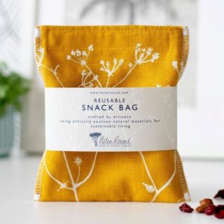 Helen Round | Reusable Snack Bag Hedgerow Collection Mustard | £12.95
