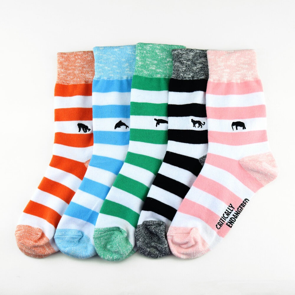 5 striped adult socks, Critically Endangered Socks, £48