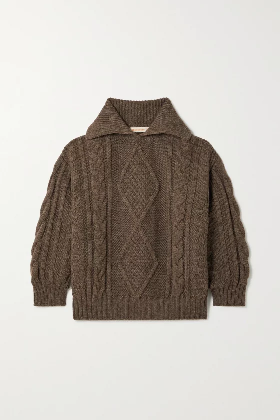 &DAUGHTER Kesh cable-knit wool sweater