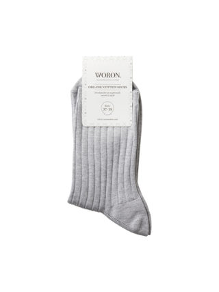 Grey Melange Organic Cotton Socks £16.00